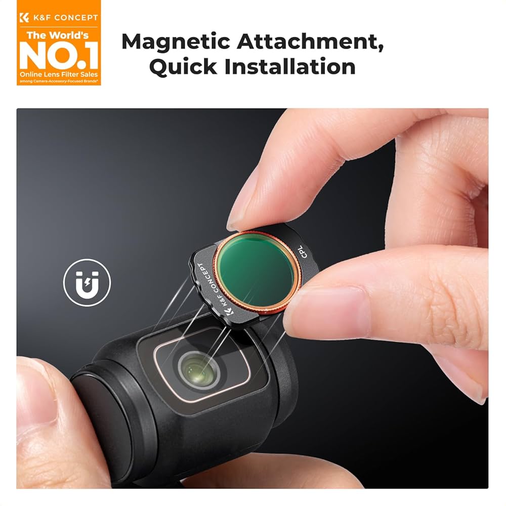 DJI OSMO POCKET 3軸ジンバル+ND16PLフィルター Amazon.com : K&F Concept ND, ND/PL, Effect Filter for DJI